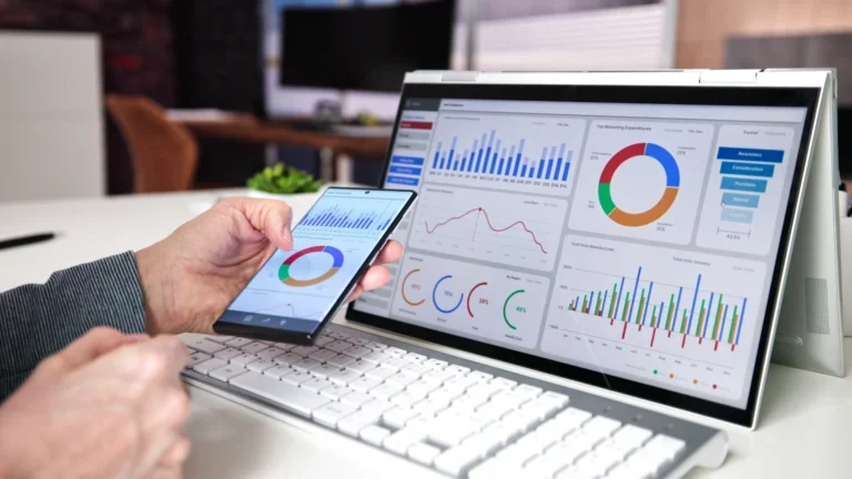 A person using analytics to make decision